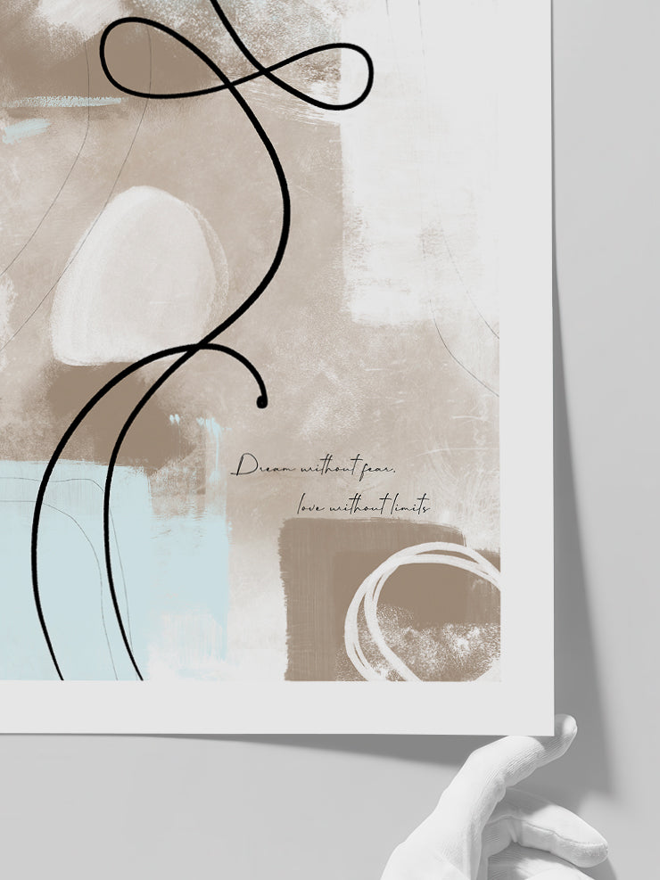 Abstract Lines N7 - Art Print Poster