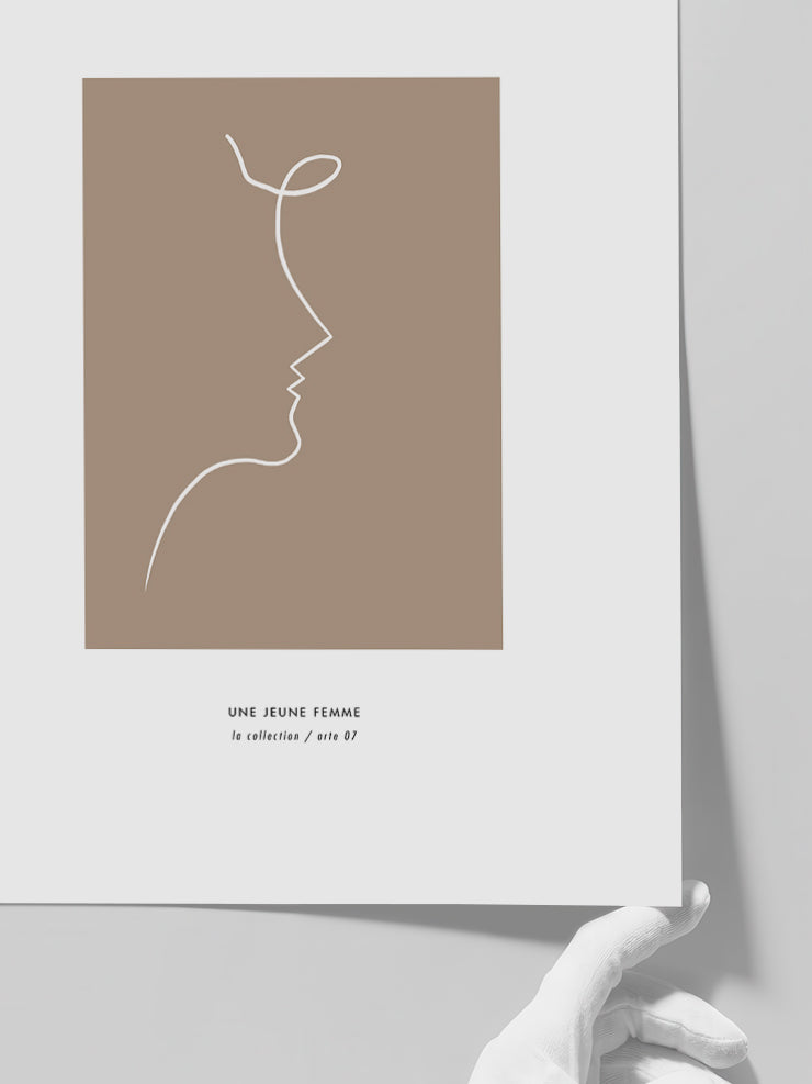 Une Jeune Femme - Art Print Poster