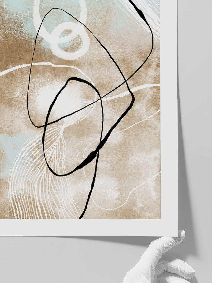 Abstract Lines N5 - Art Print Poster