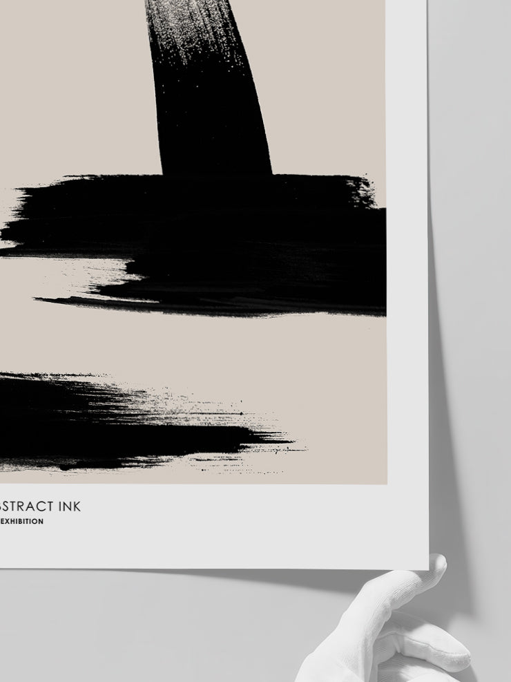 Abstract Ink N2 - Art Print Poster