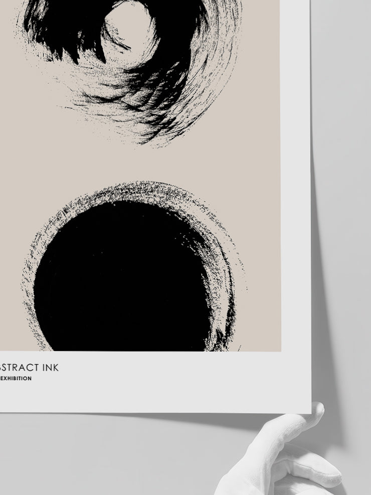 Abstract Ink N1 - Art Print Poster