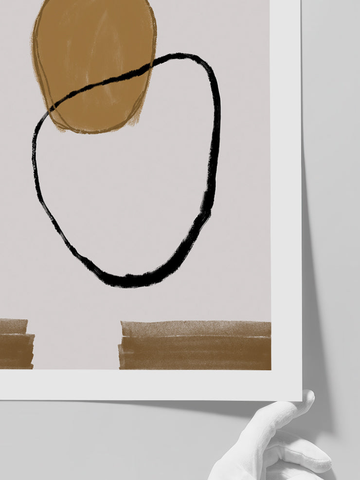 Painted Abstract - Art Print Poster