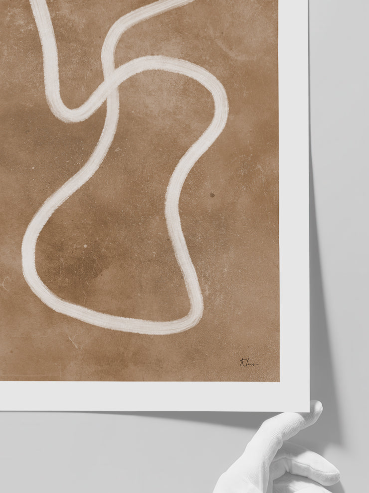 Marron Calme 2 - Art Print Poster