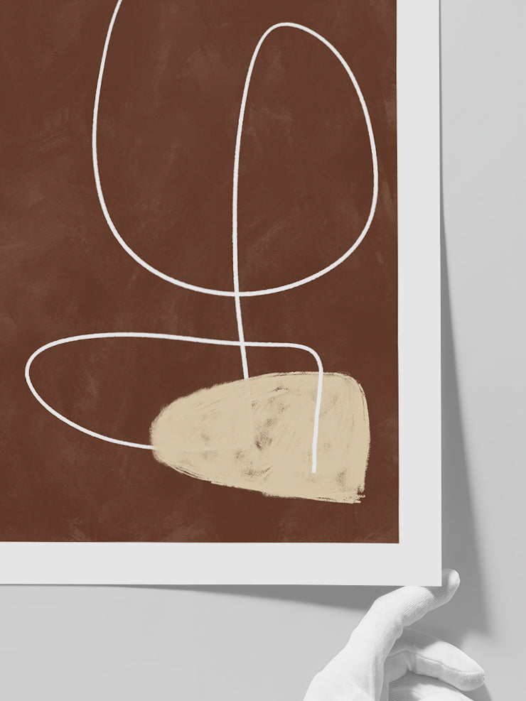 Organic Lines 2 - Art Print Poster