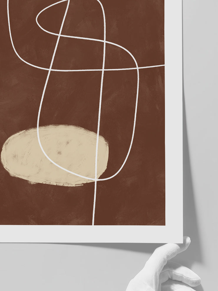 Organic Lines 3 - Art Print Poster