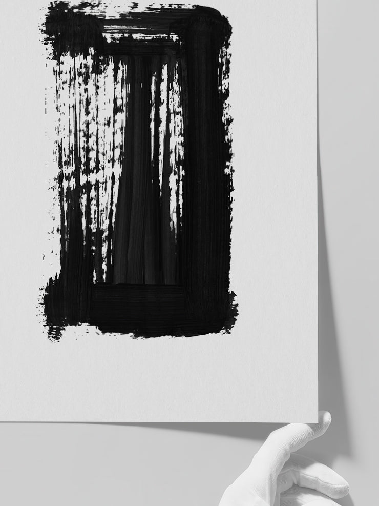 Black Stroke N2 - Art Print Poster