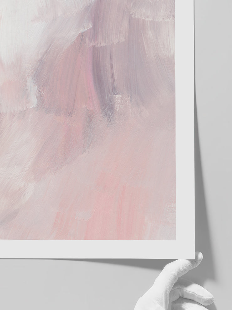 Rose Abstrait - Art Print Poster