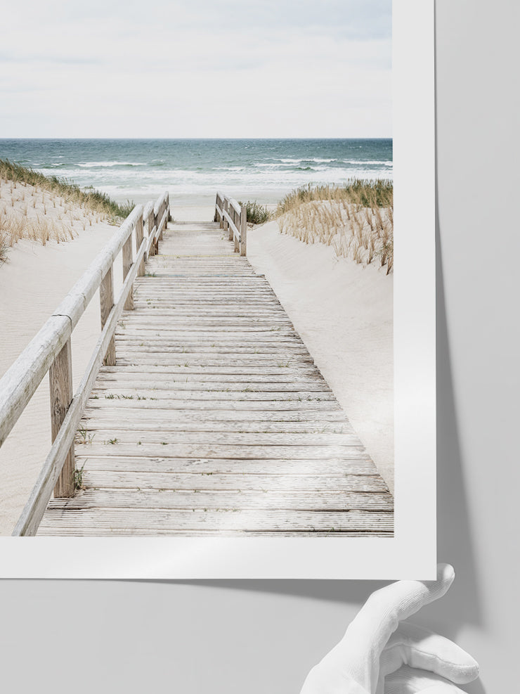 Way to the Beach - Art Print Poster