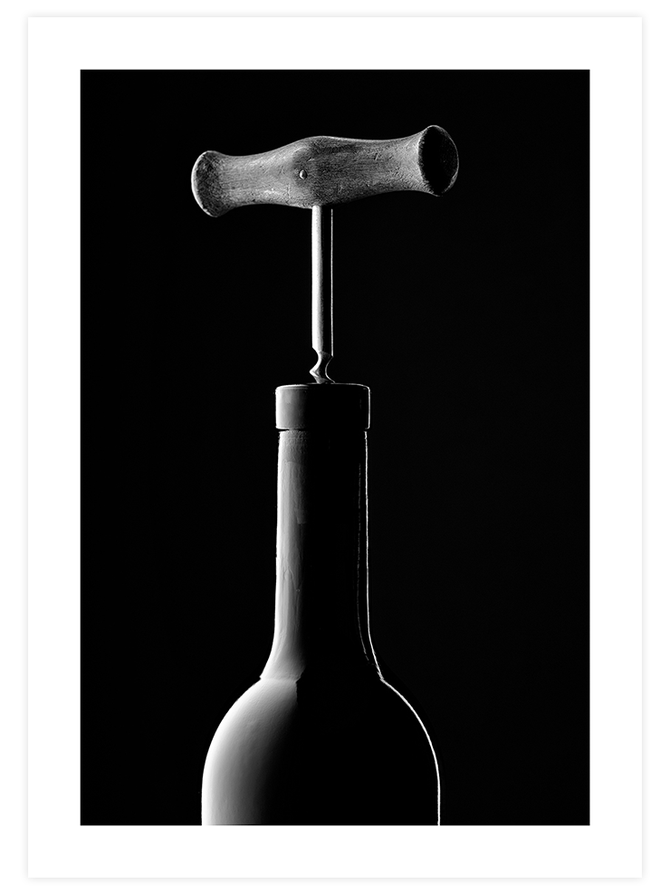 Şarap Şişesi - Art Print Fotoğraflar Poster
