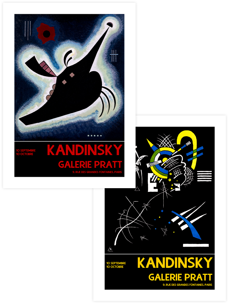 Kandinsky Afiş - Poster Seti Duo Ünlü Ressamlar Poster