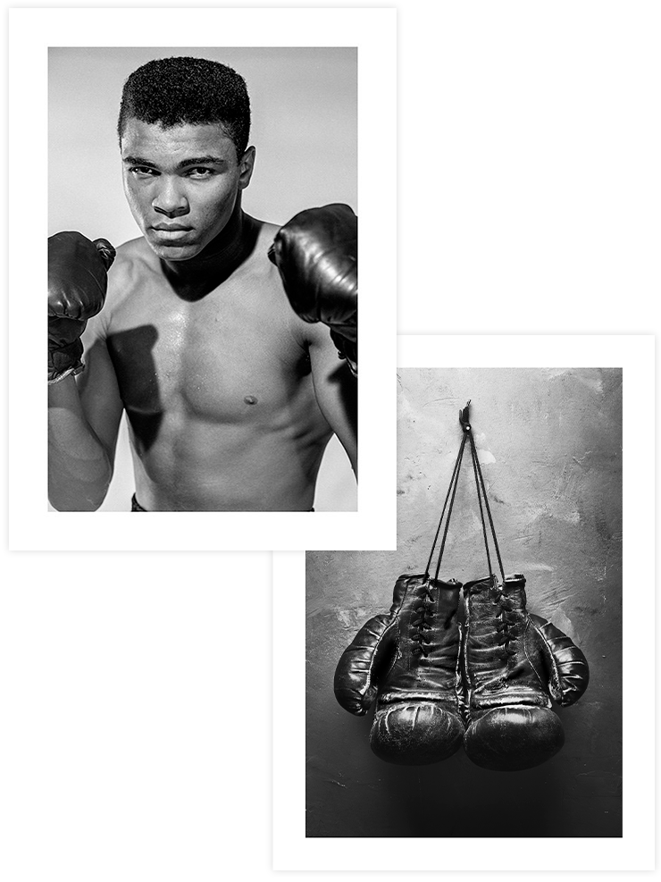 İkonik Muhammed Ali - Poster Seti Duo Fotoğraflar Poster