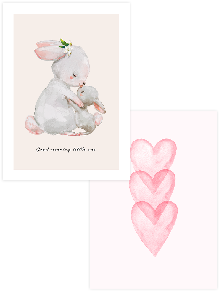 Sweet Heart - Poster Seti Duo Çocuk Odası Poster