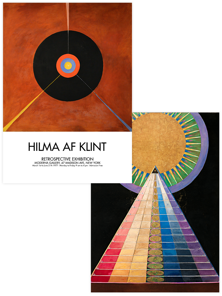 Hilma Af Klint Altarpiece - Poster Seti Duo Ünlü Ressamlar Poster