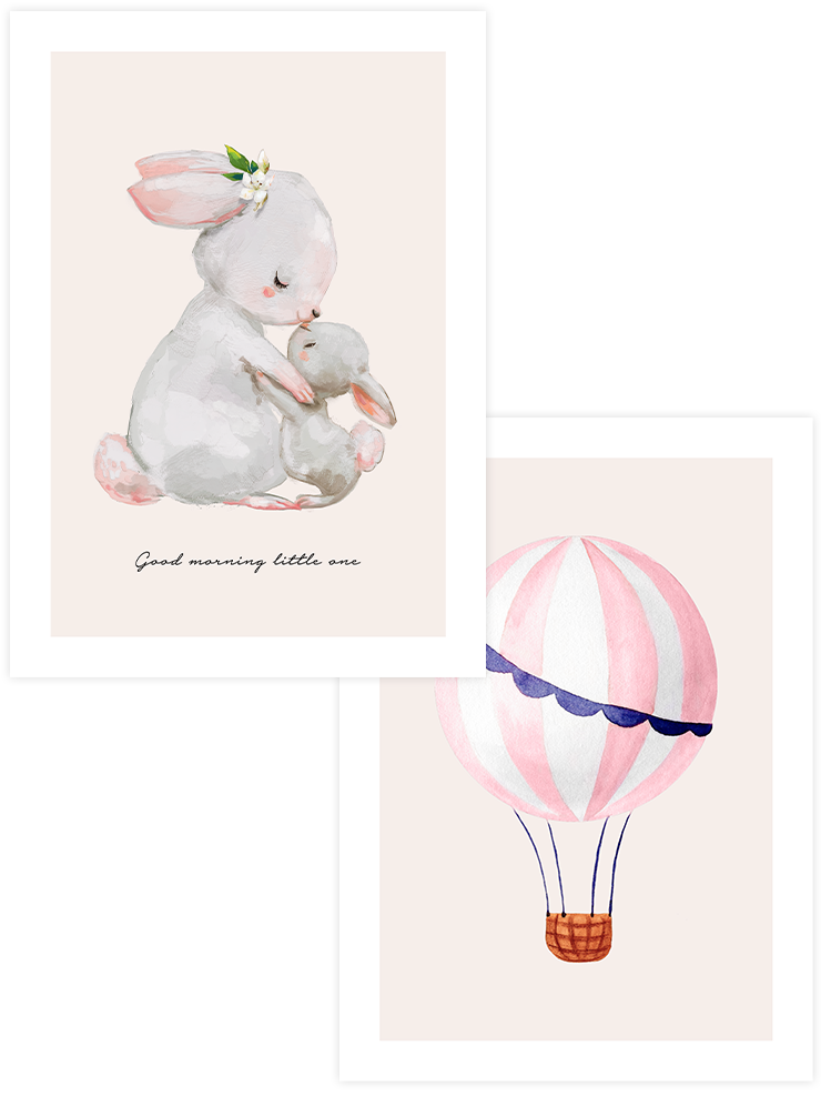 Pastel Touch - Poster Seti Duo Çocuk Odası Poster
