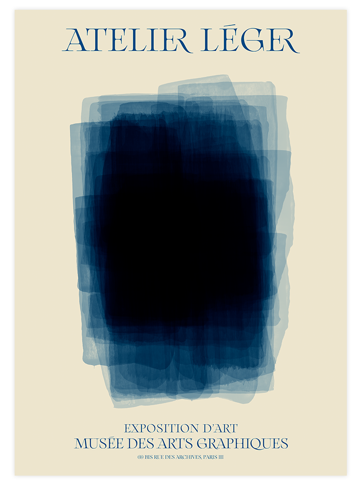 Blue & Beige - Poster Seti Duo Poster