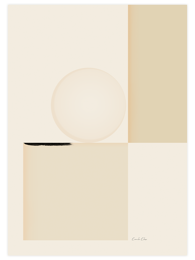 Beige Sophistication - Poster Seti Duo Poster