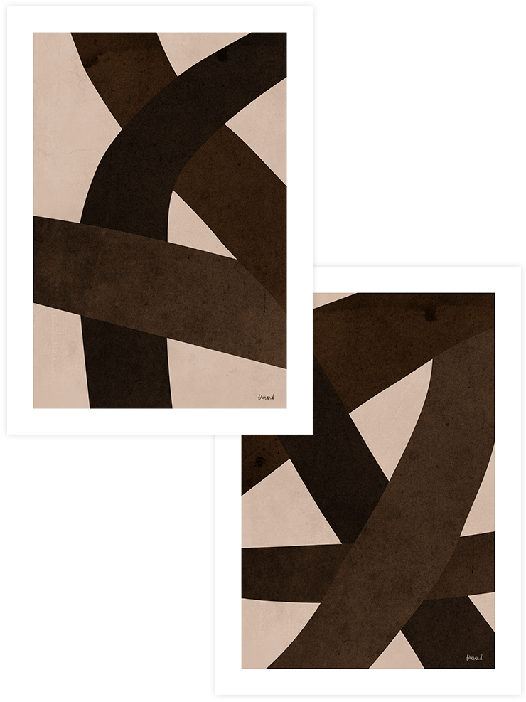 Sophisticated Harmony - Poster Seti Duo Sanatsal Poster