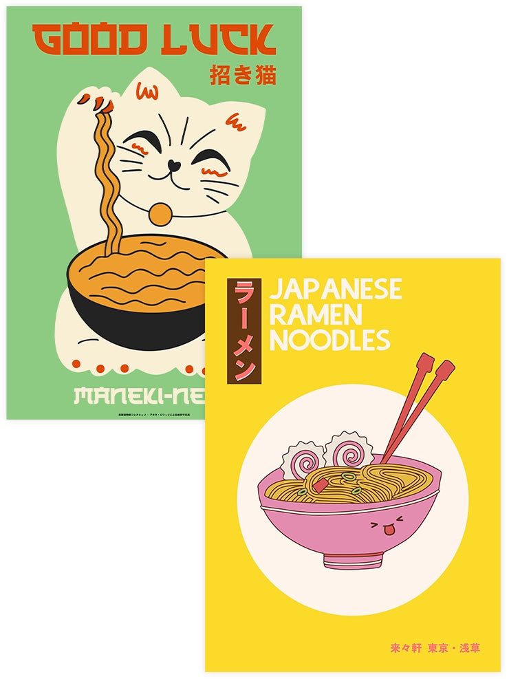 Ramen - Poster Seti Duo Mutfak Poster