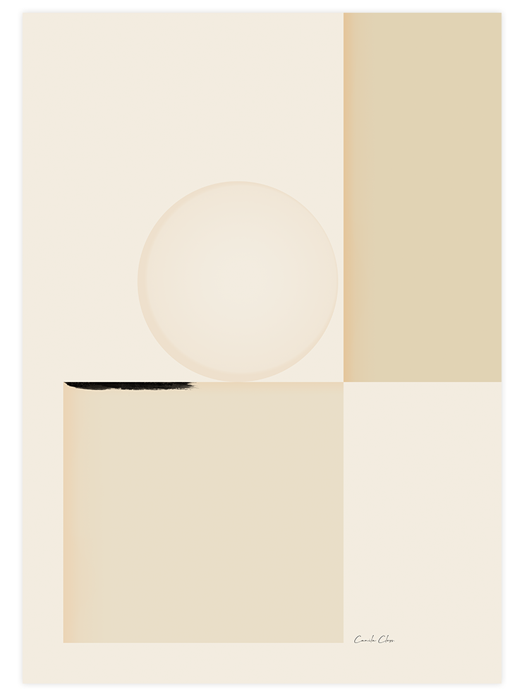 Beige & Brown - Poster Seti Trio Poster