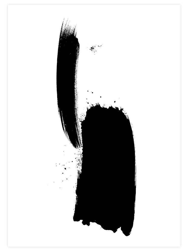 Fırça Darbeleri - Art Print Sanatsal Poster