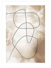 Abstract Lines N1 Poster - Giclée Baskı