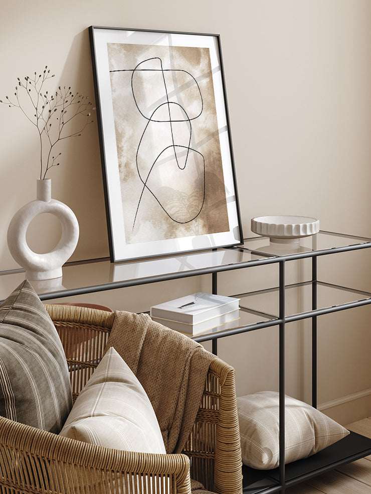 Abstract Lines N1 - Art Print Poster