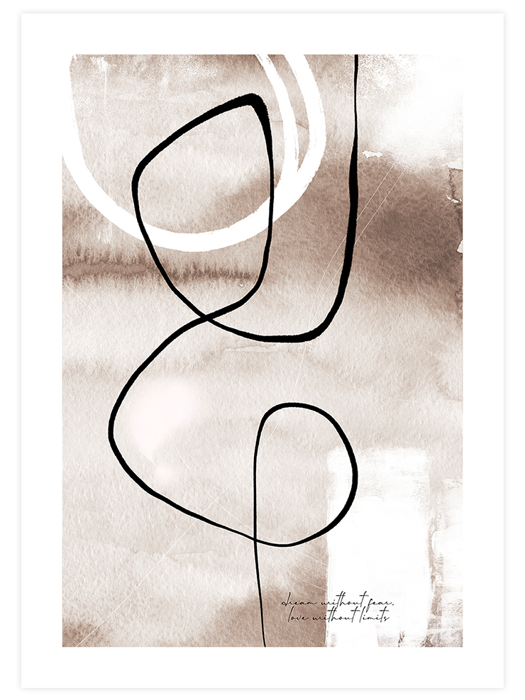 Abstract Lines N3 - Art Print Sanatsal Poster