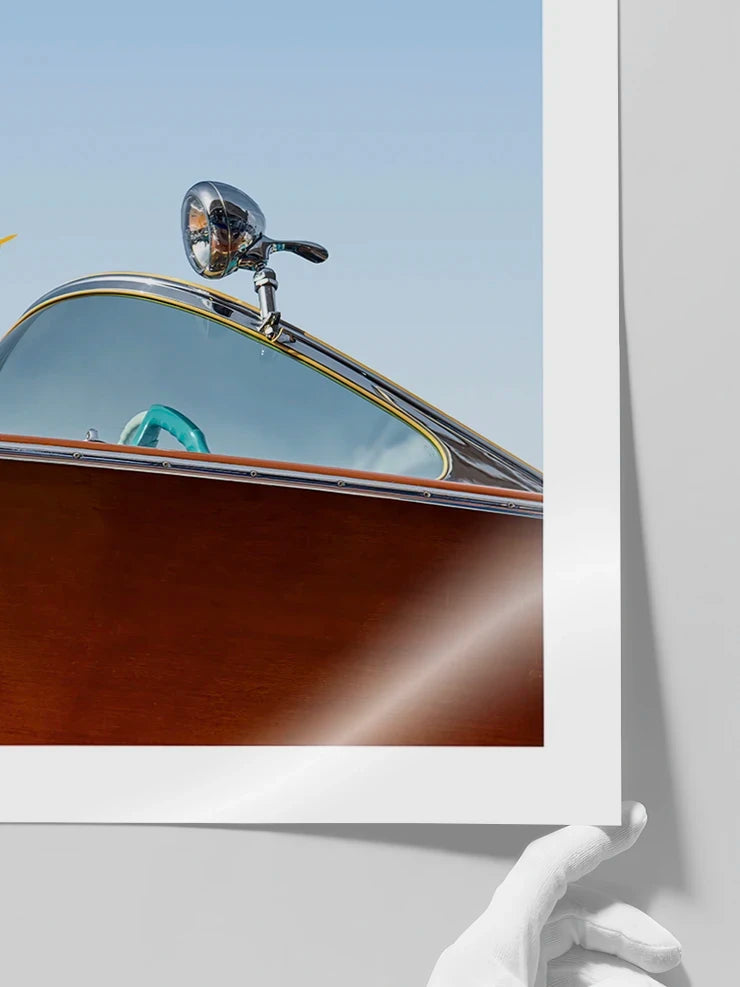 Vintage tarzda Capri denizcilik posteri