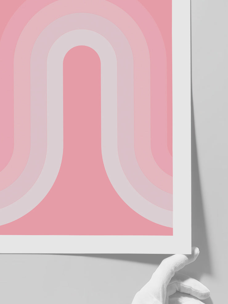 Pink Arch - Art Print Poster