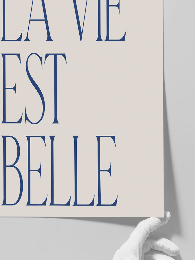 La Vie est Belle - Art Print Poster