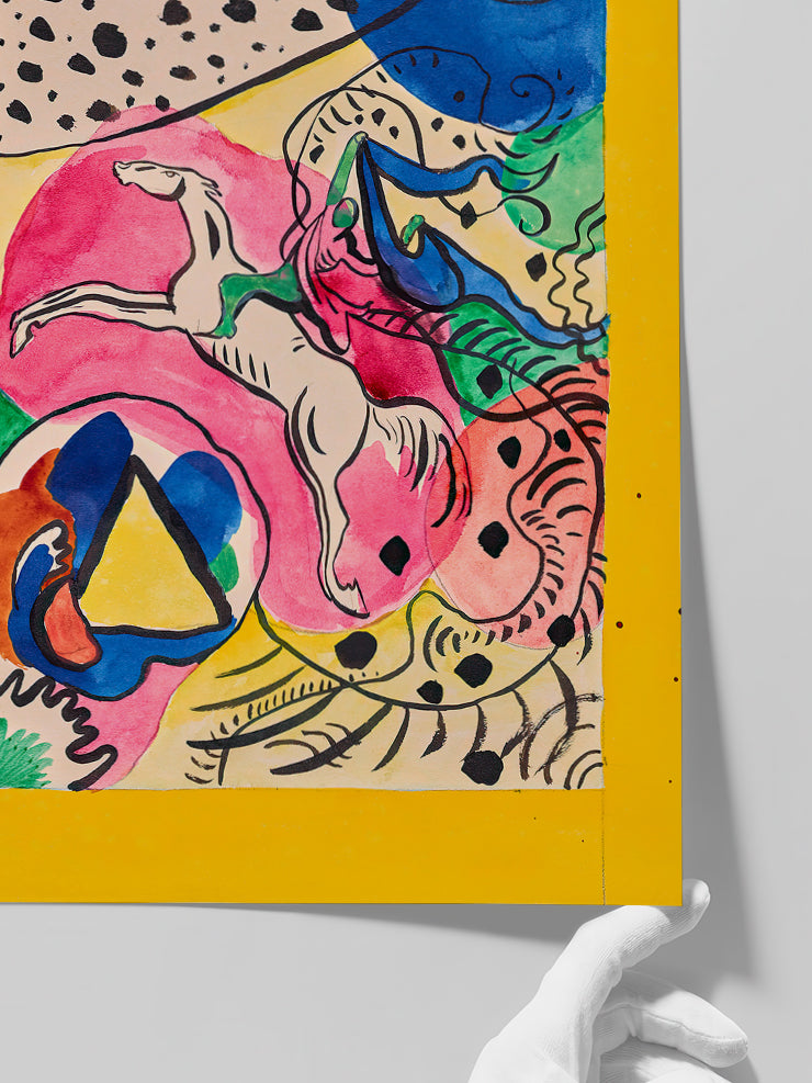 Kandinsky The Blue Rider - Art Print Poster