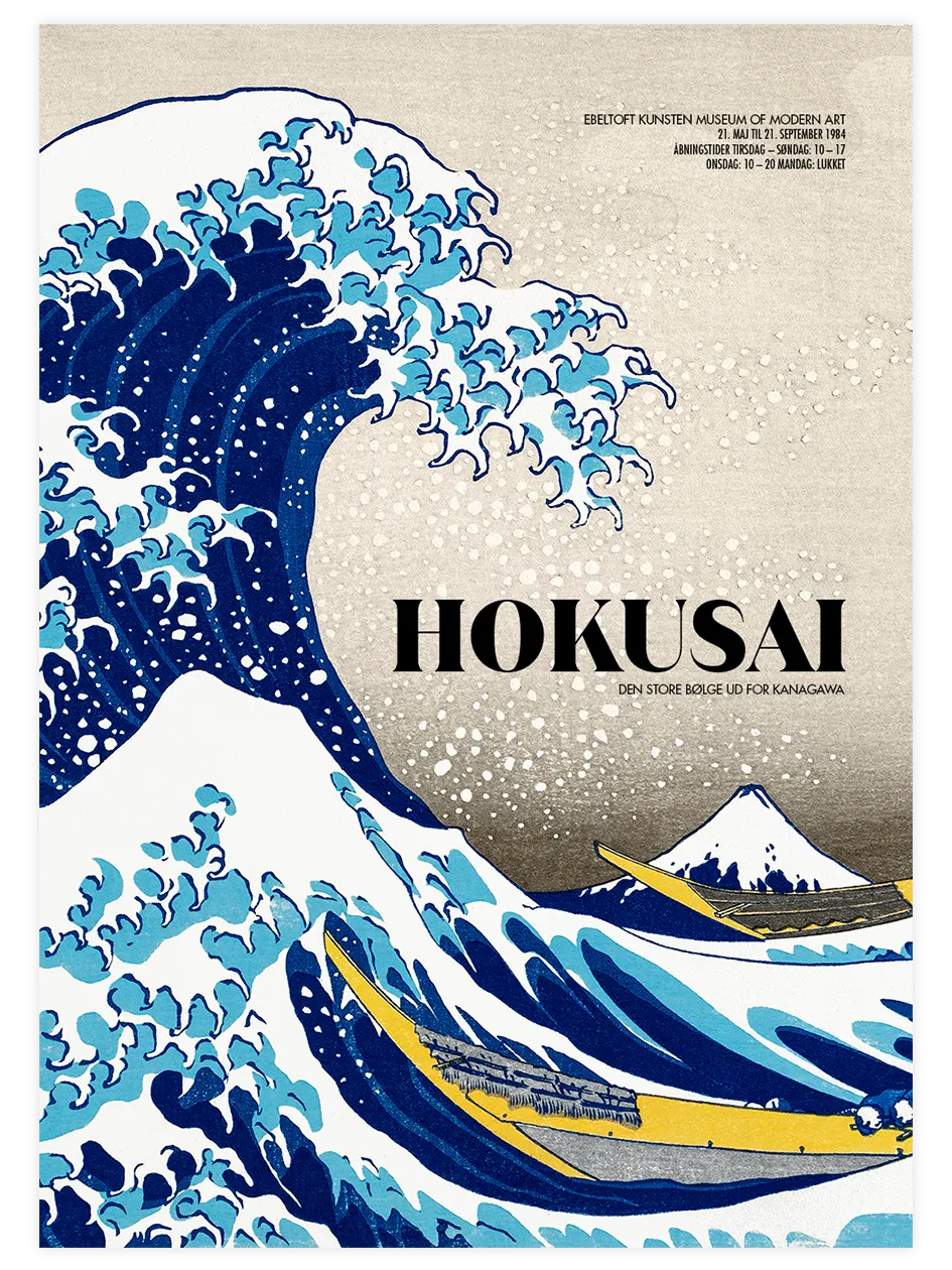 Hokusai, The Great Wave off Kanagawa - Art Print Ünlü Ressamlar Poster