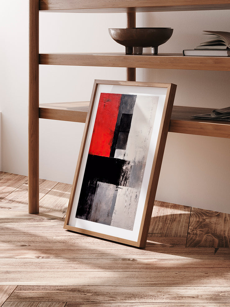 The Red Block - Art Print Poster