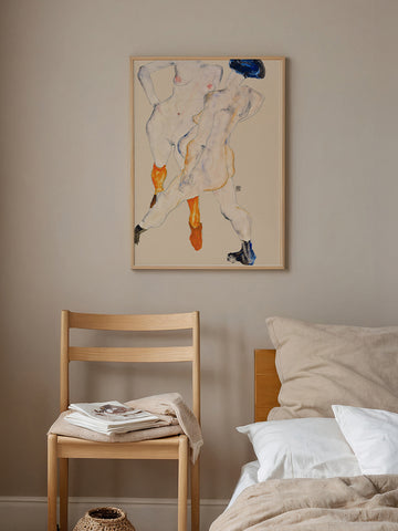 Egon Schiele Two Female Nudes, Standing - Art Print Egon Schiele Two Female Nudes, Standing - Art Print