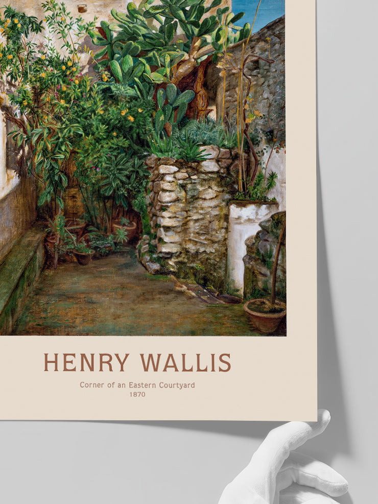 Henry Wallis Corner of an Eastern Courtyard - Art Print Poster