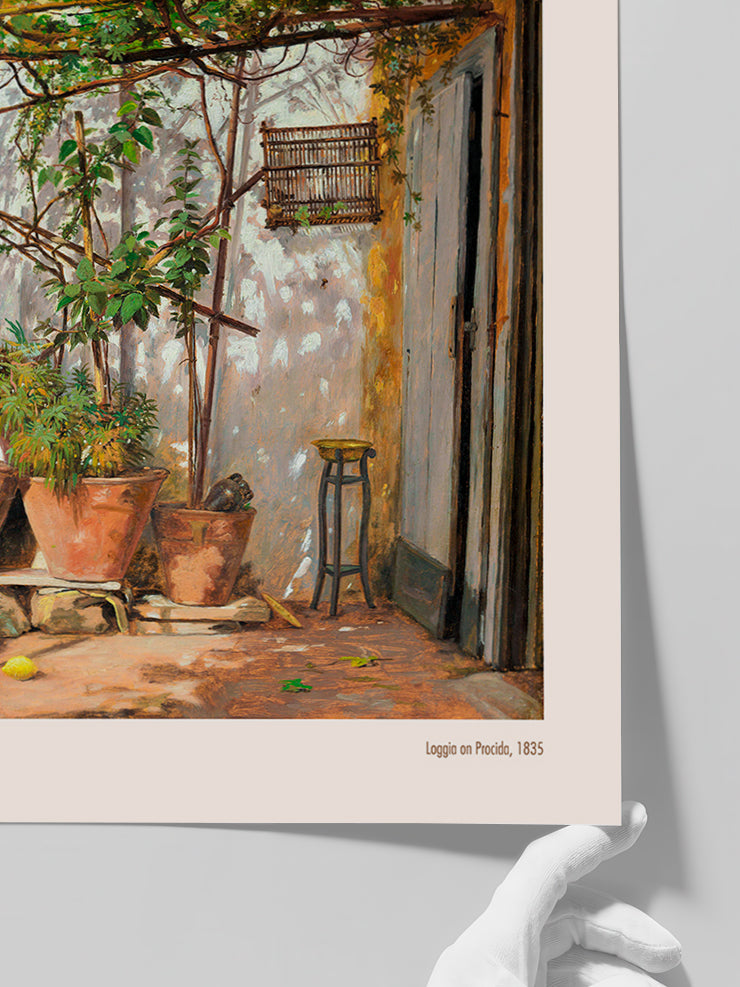 Martinus Rorbye Loggia on Procida - Art Print Poster