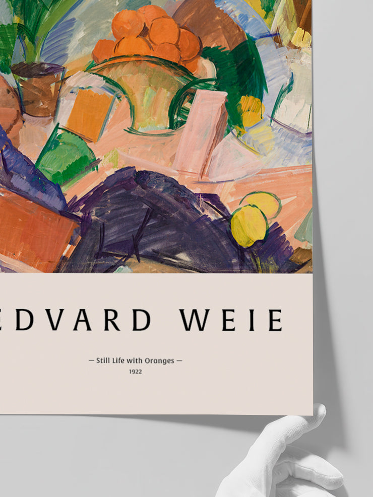 Edvard Weie Still Life with Oranges - Art Print Poster