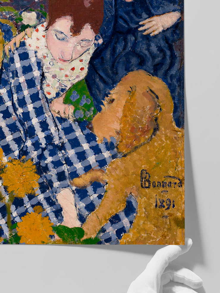 Pierre Bonnard Woman with Dog - Art Print Poster