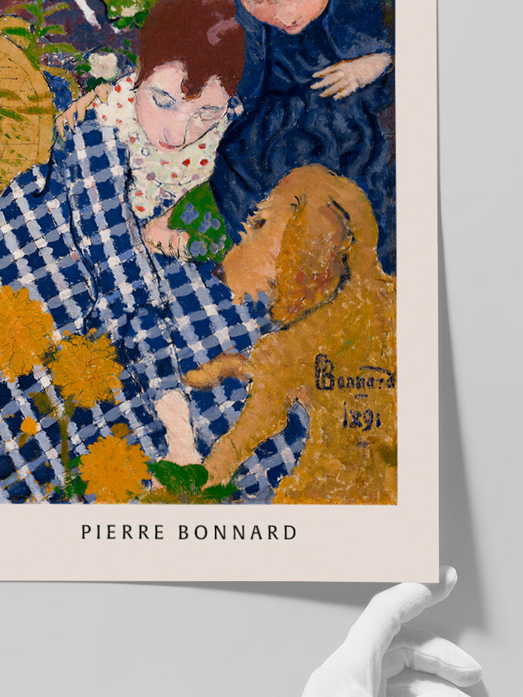 Pierre Bonnard Woman with Dog - Art Print Poster