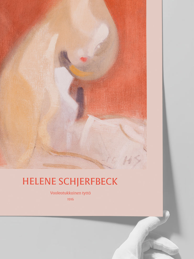 Helene Schjerfbeck Girl with Blonde Hair - Art Print Poster