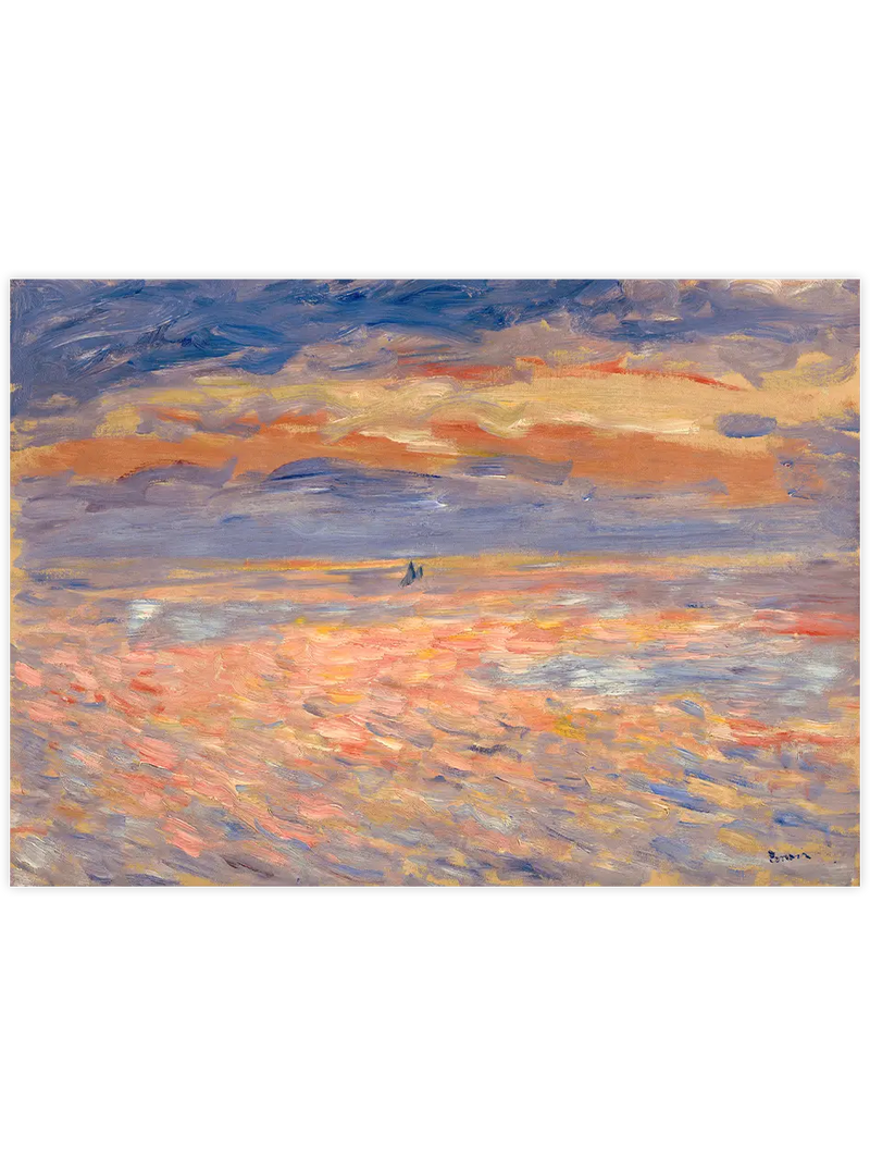 Pierre-Auguste Renoir Sunset - Art Print Ünlü Ressamlar Poster