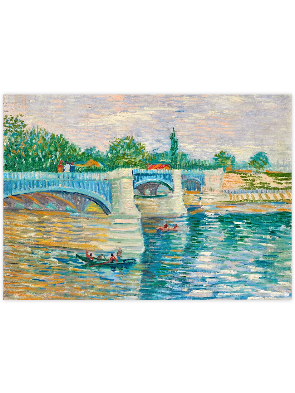 Van Gogh The Bridge At Courbevoie - Art Print Ünlü Ressamlar Poster