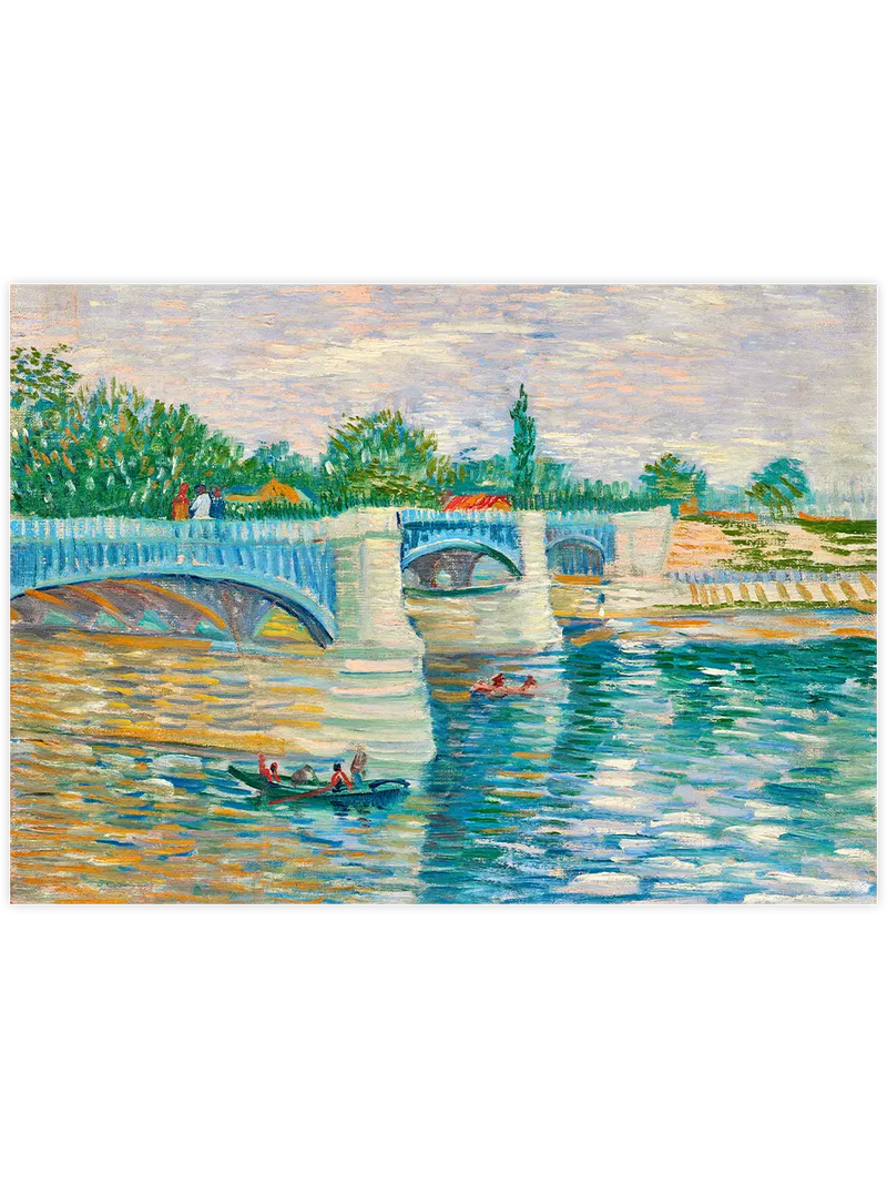 Van Gogh The Bridge At Courbevoie - Art Print Ünlü Ressamlar Poster