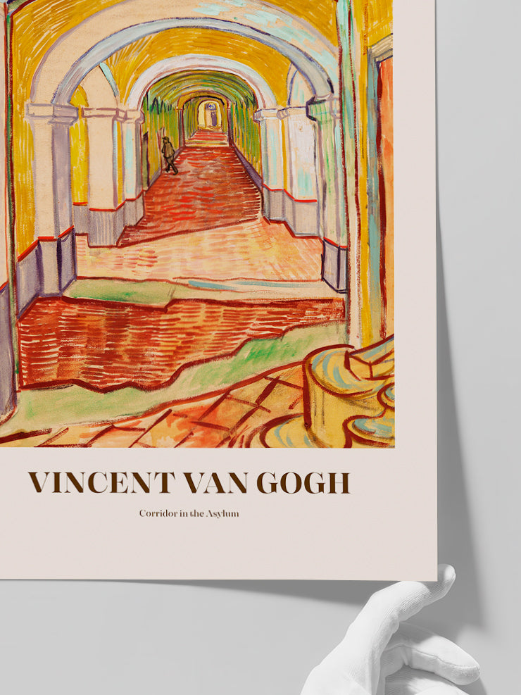 Van Gogh Corridor In The Asylum - Art Print Poster