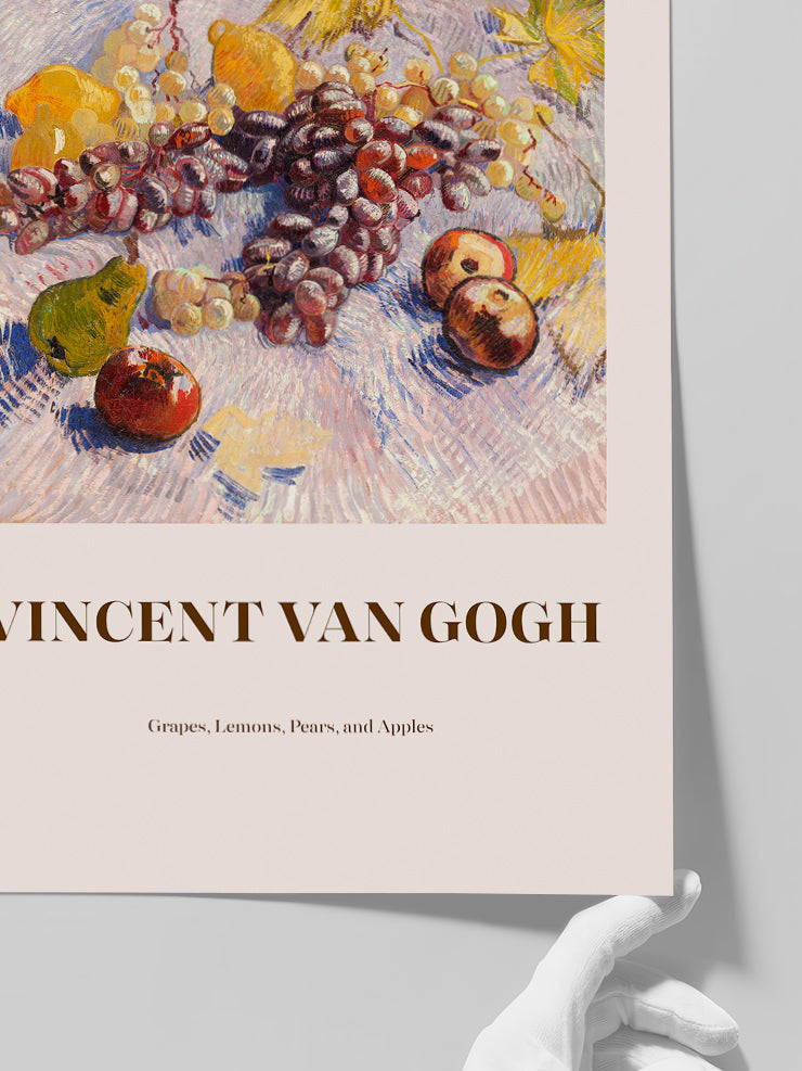 Van Gogh Grapes And Apples - Art Print Poster