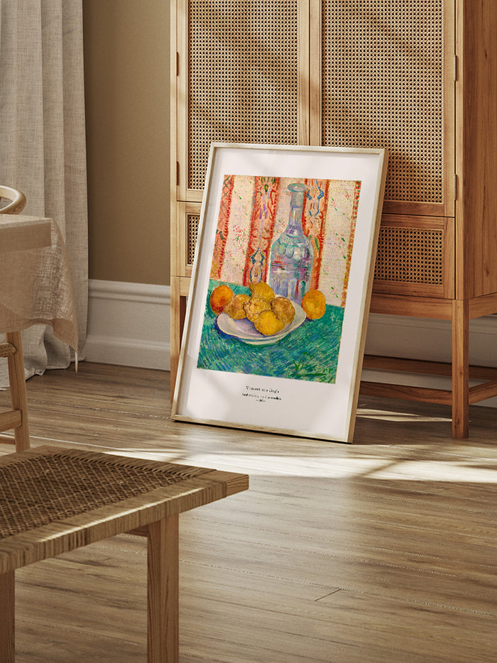 Van Gogh Carafe and Dish with Citrus Fruit - Art Print Poster
