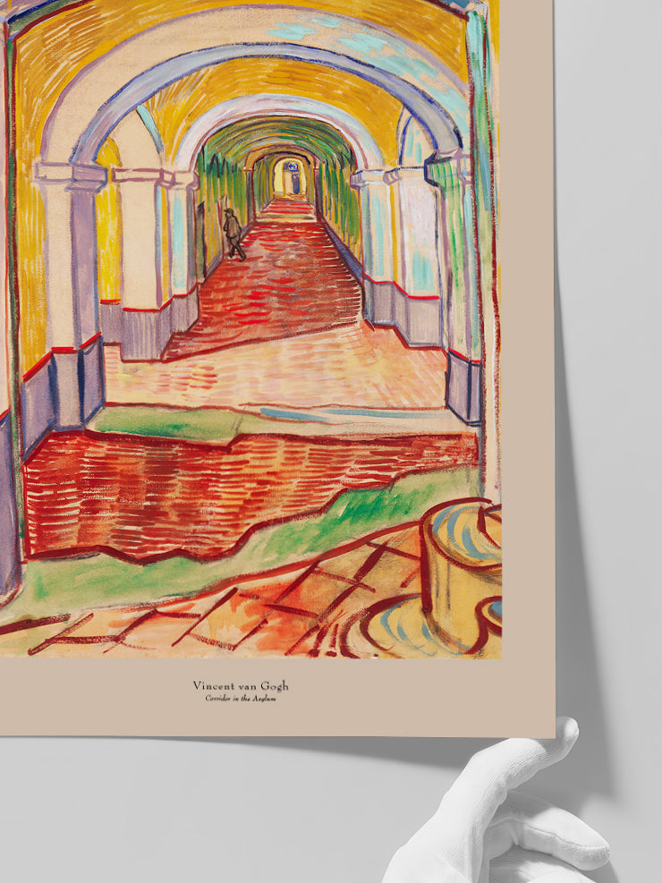 Van Gogh Corridor in the Asylum - Art Print Poster
