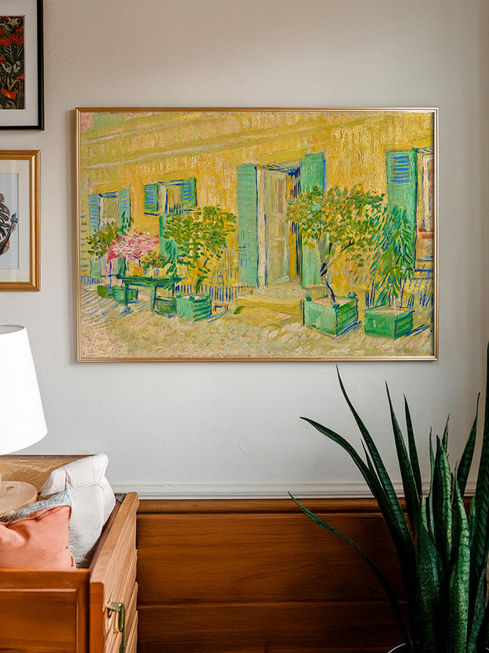 Van Gogh Exterior of a Restaurant in Asnières - Art Print Poster