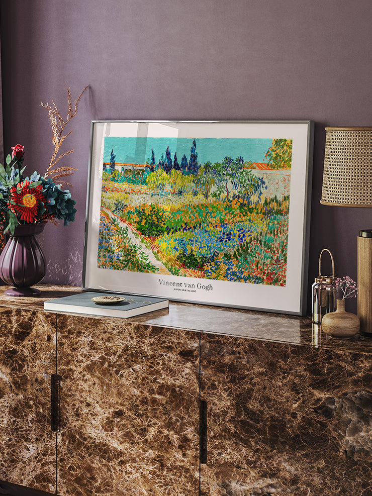 Van Gogh Garden at Arles - Art Print Poster