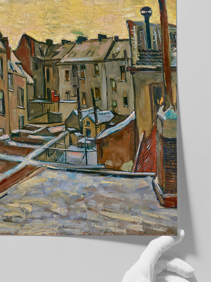 Van Gogh Houses Seen from the Back - Art Print Poster